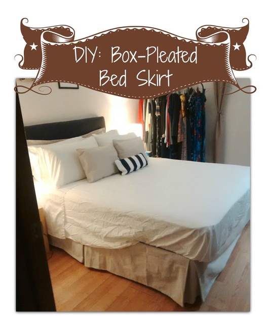DIY Box-Pleated Bed Skirt